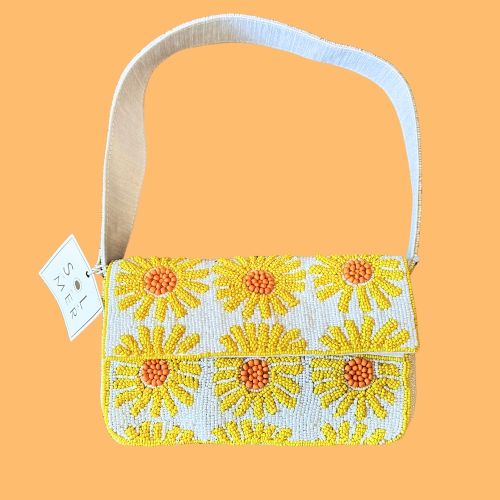 Beaded Sunshine Shoulder Bag NWT Beaded Purse